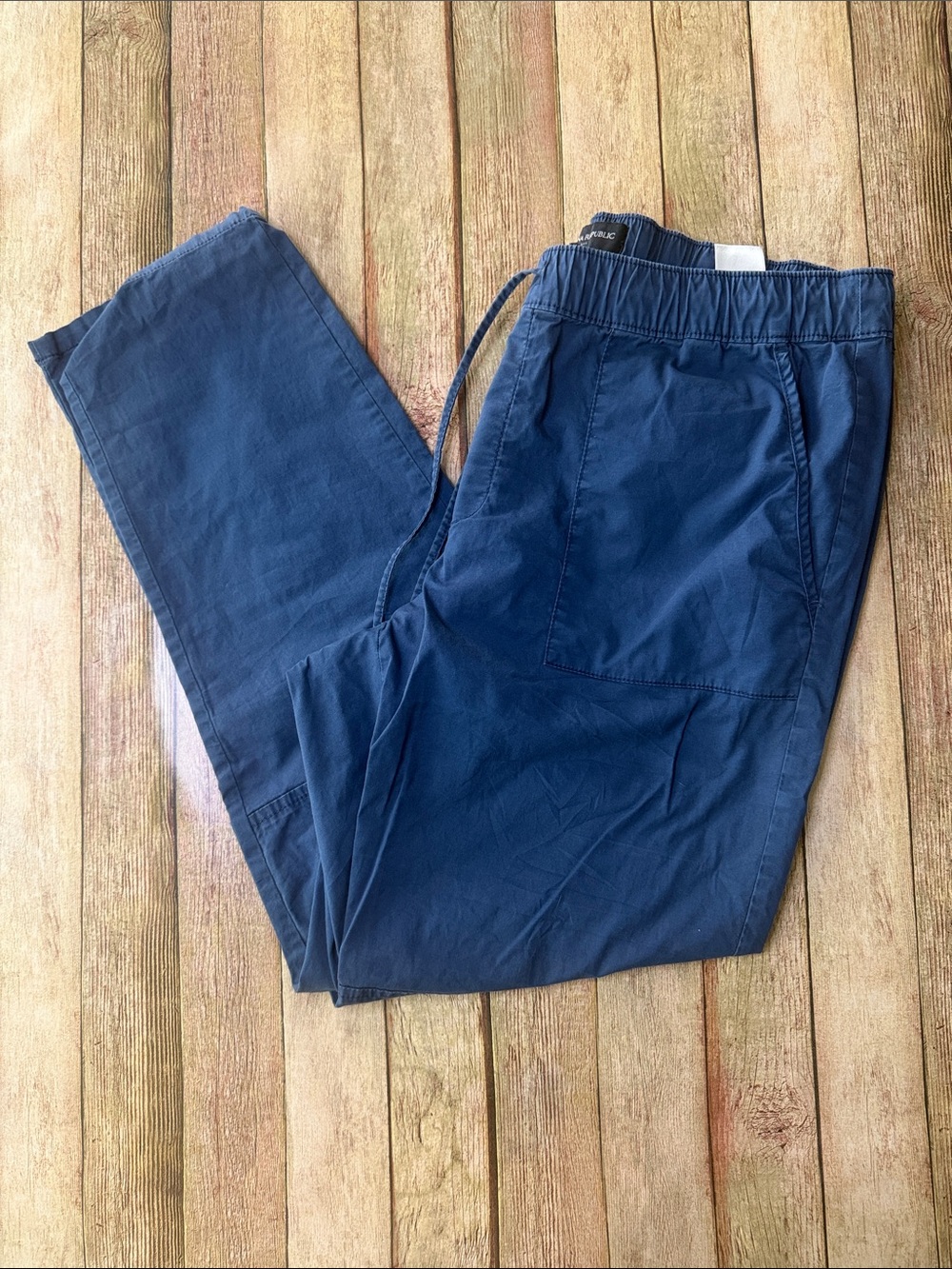 Banana Republic Navy Elastic Waist Jogger Pants